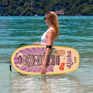 Aufblasbares Paddleboard-Bodyboard für Kinder - Gelbes Totem - Schweiz