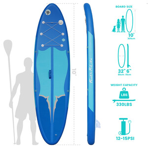 Planche de surf gonflable 11' - Bleu - Suisse