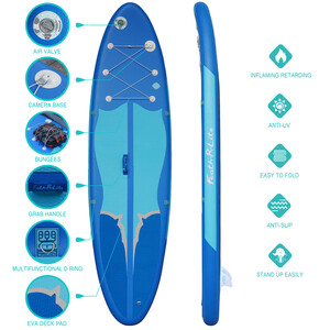 Planche de surf gonflable 11' - Bleu - Suisse