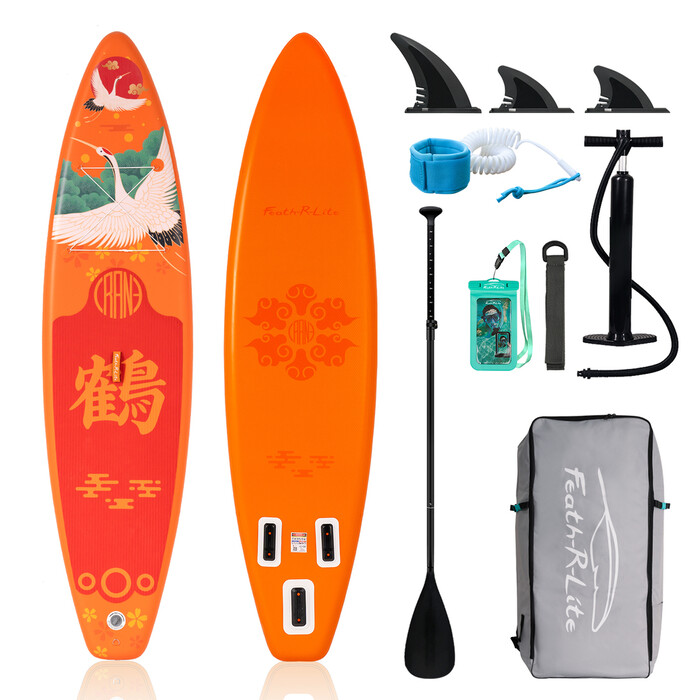 Aufblasbares Surf-Paddleboard 11' - Orange Farben Crane - Schweiz