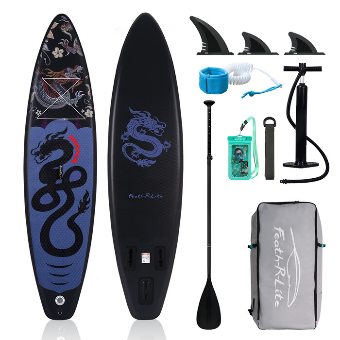 Aufblasbares Surf-Paddleboard 11' - Schwarzer Drache - Schweiz